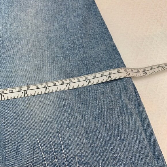 Vintage🌺kk Perfino Denim Jean Pencil Knee Length Skirt Size XS - Picture 8 of 10